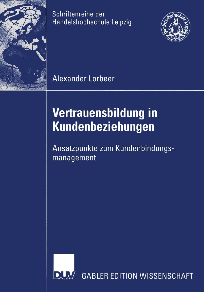 Vorderes Coverbild Vertrauensbildung in Kundenbeziehungen