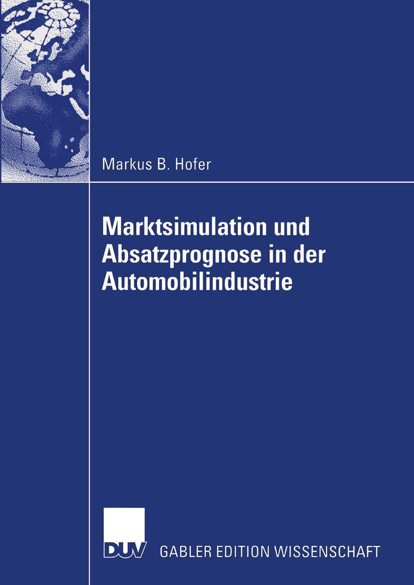 Vorderes Coverbild Marktsimulation und Absatzprognose in der Automobilindustrie