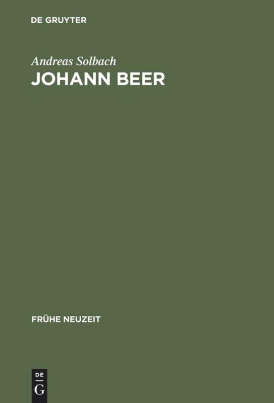 Vorderes Coverbild Johann Beer