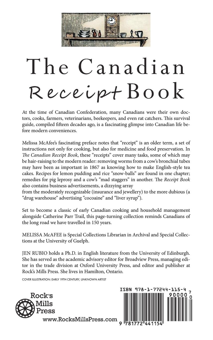 Rückseitencover The Canadian Receipt Book