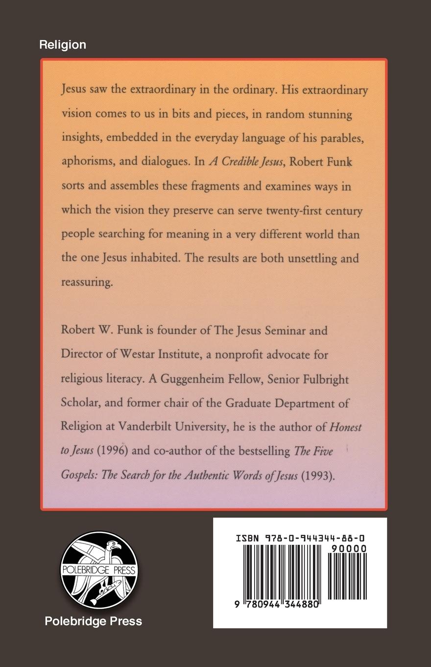 Rückseitencover A Credible Jesus