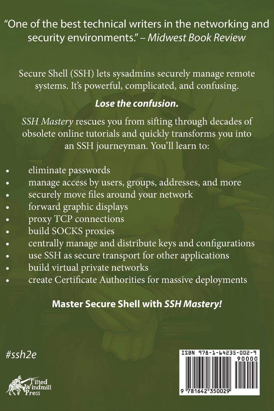 Rückseitencover SSH Mastery