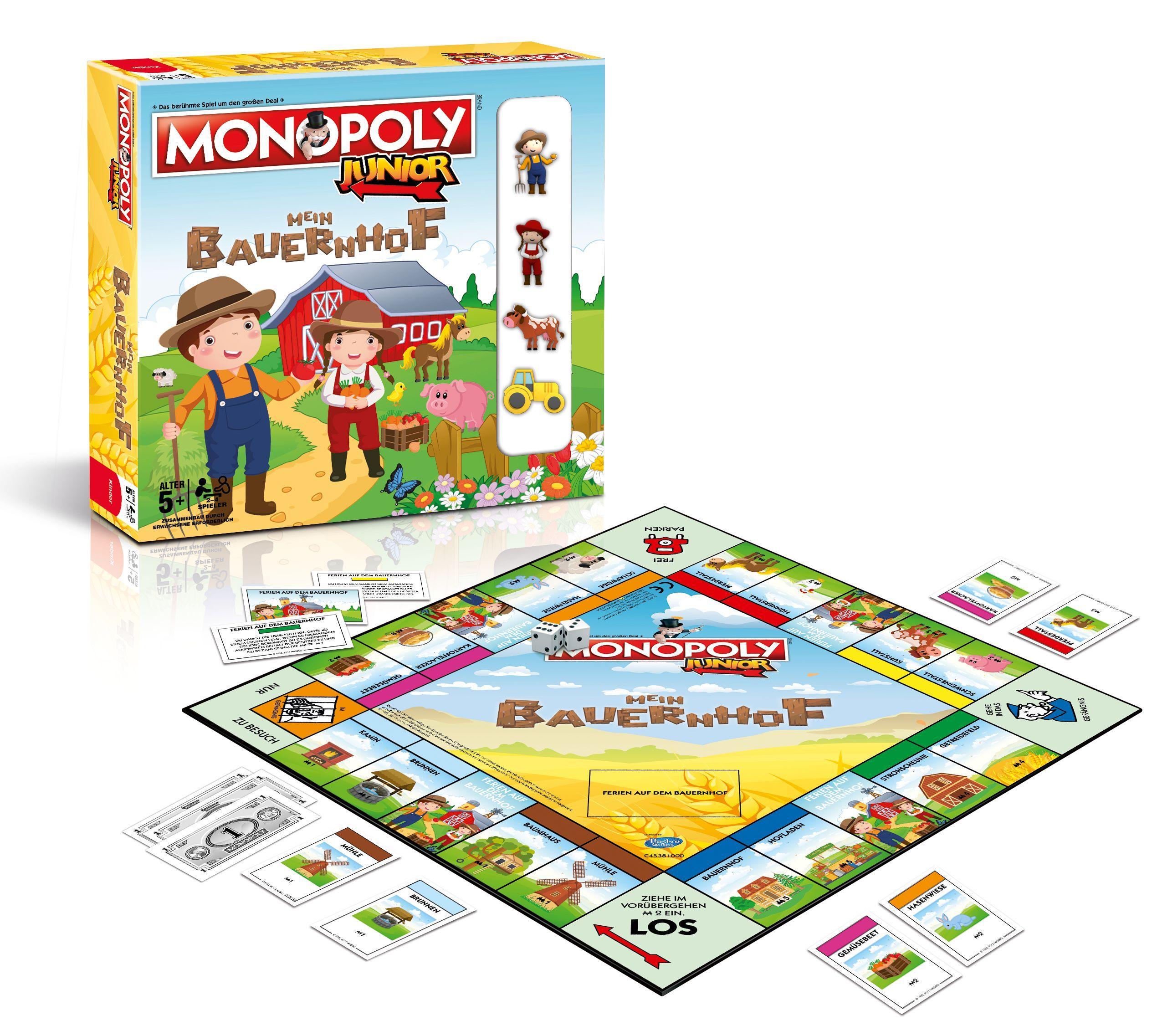 Beispielinhalt (Bild) Monopoly Junior Mein Bauernhof
