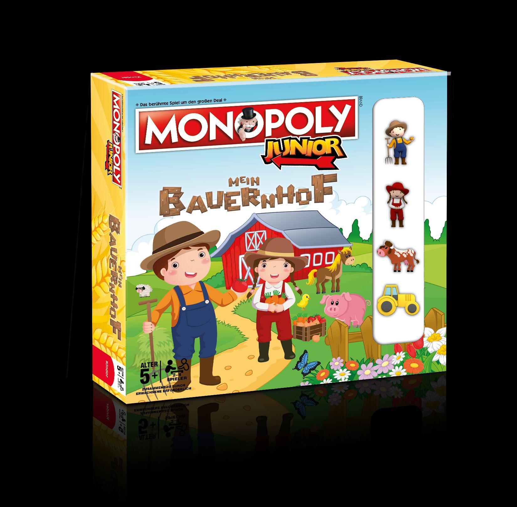 Vorderes Coverbild Monopoly Junior Mein Bauernhof