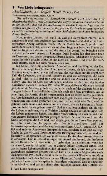 Beispielinhalt (Bild) AA- und EA-Texte. Gesamtausgabe