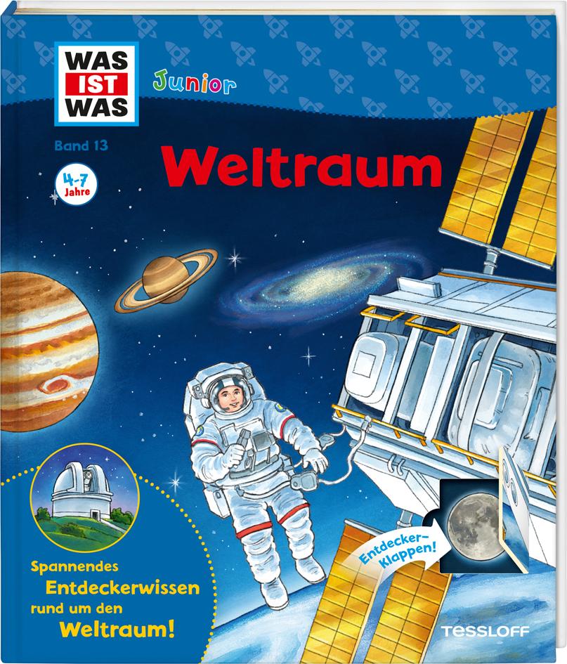 Vorderes Coverbild WAS IST WAS Junior Band 13. Weltraum