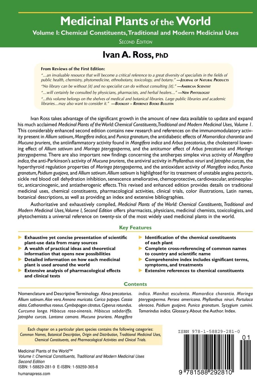 Rückseitencover Medicinal Plants of the World