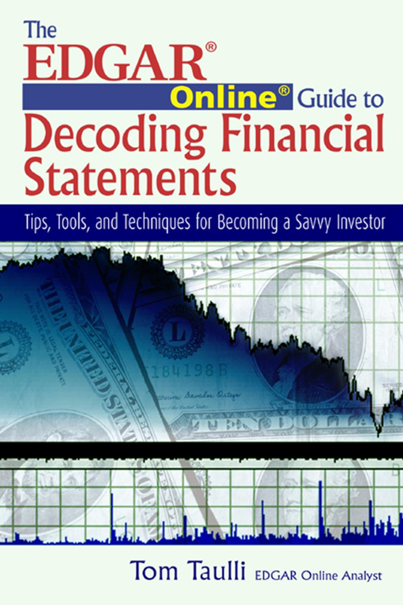 Vorderes Coverbild The Edgar Online Guide to Decoding Financial Statements