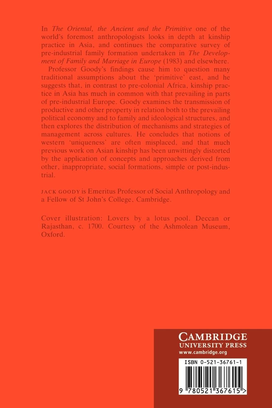 Rückseitencover The Oriental, the Ancient and the Primitive