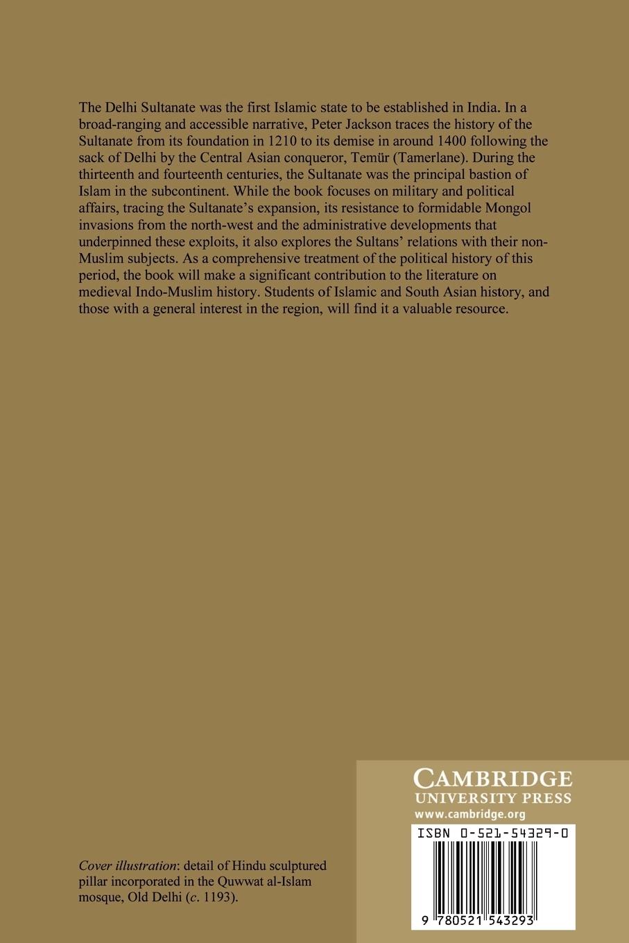 Rückseitencover The Delhi Sultanate