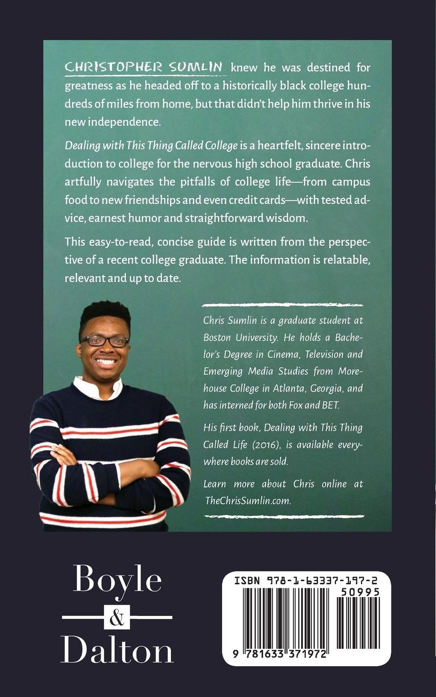 Rückseitencover Dealing with This Thing Called College