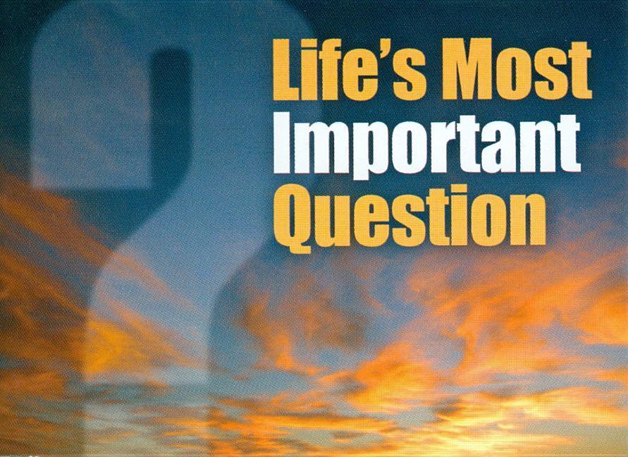 Vorderes Coverbild (Kjv) Life's Most Important Question