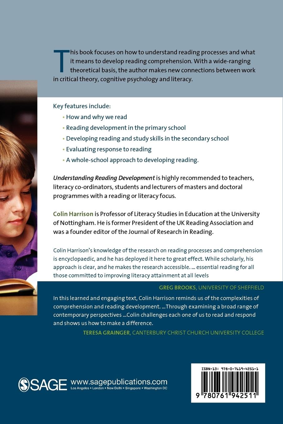 Rückseitencover Understanding Reading Development