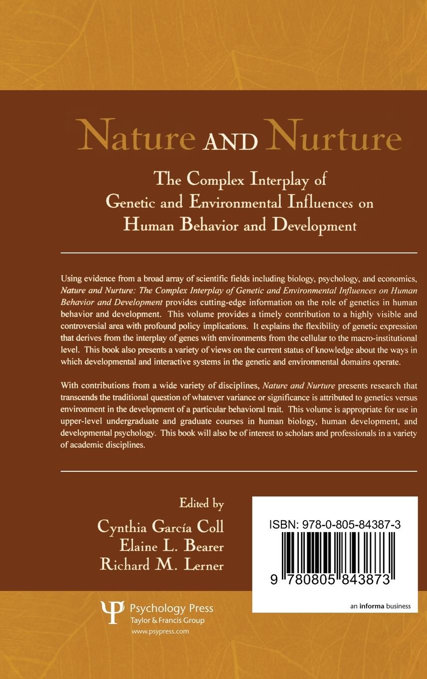 Rückseitencover Nature and Nurture