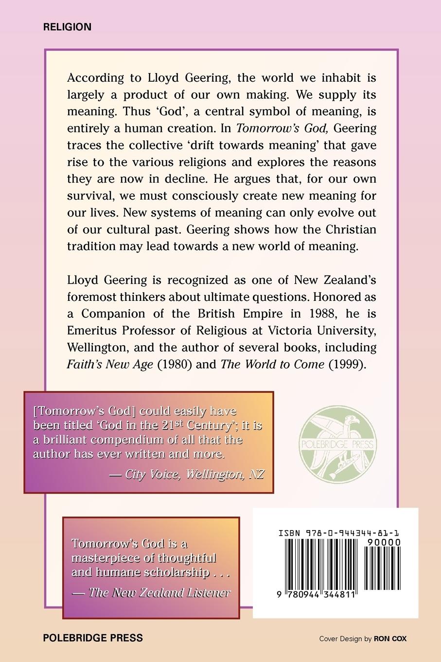 Rückseitencover Tomorrow's God