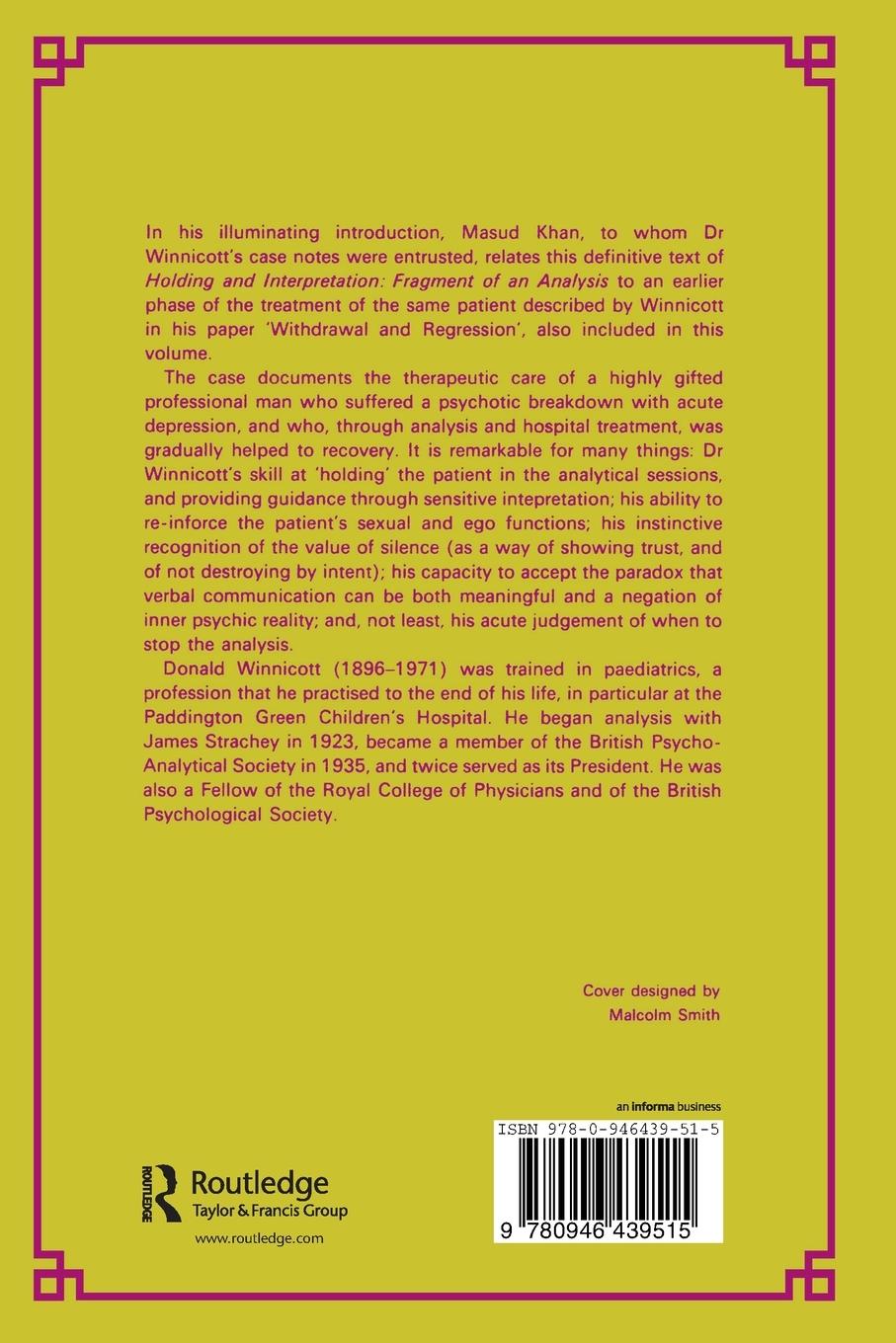 Rückseitencover Holding and Interpretation