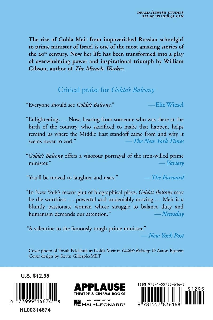 Rückseitencover Golda's Balcony