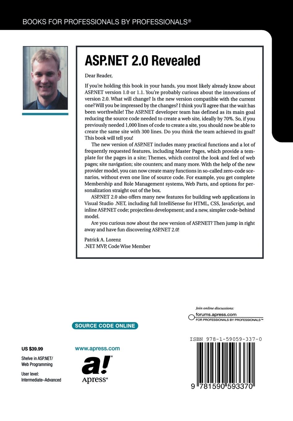 Rückseitencover ASP.NET 2.0 Revealed