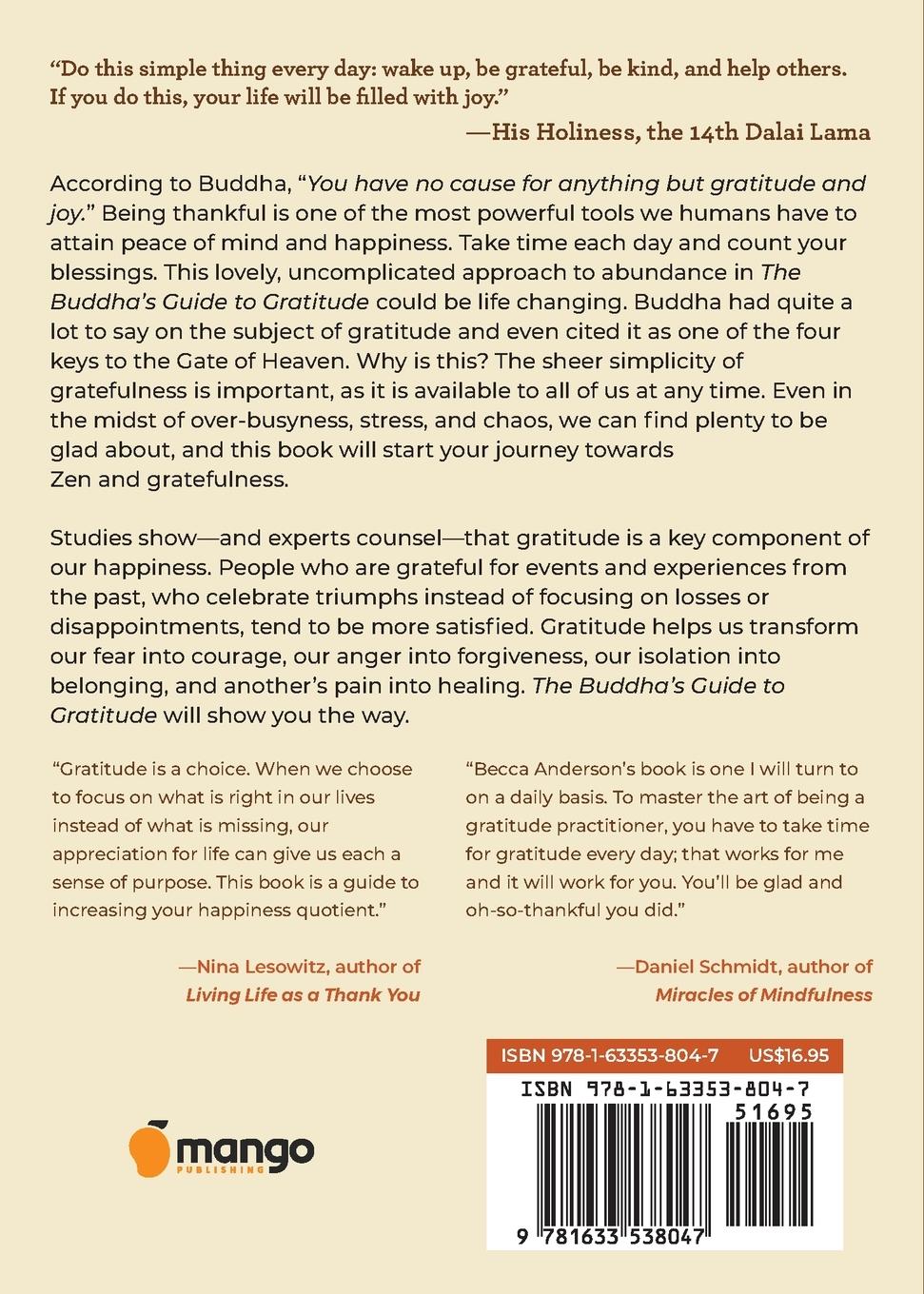 Rückseitencover The Buddha's Guide to Gratitude