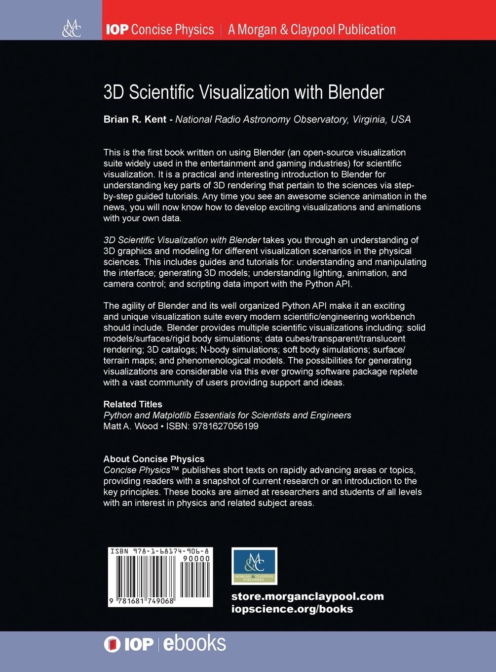 Rückseitencover 3D Scientific Visualization with Blender