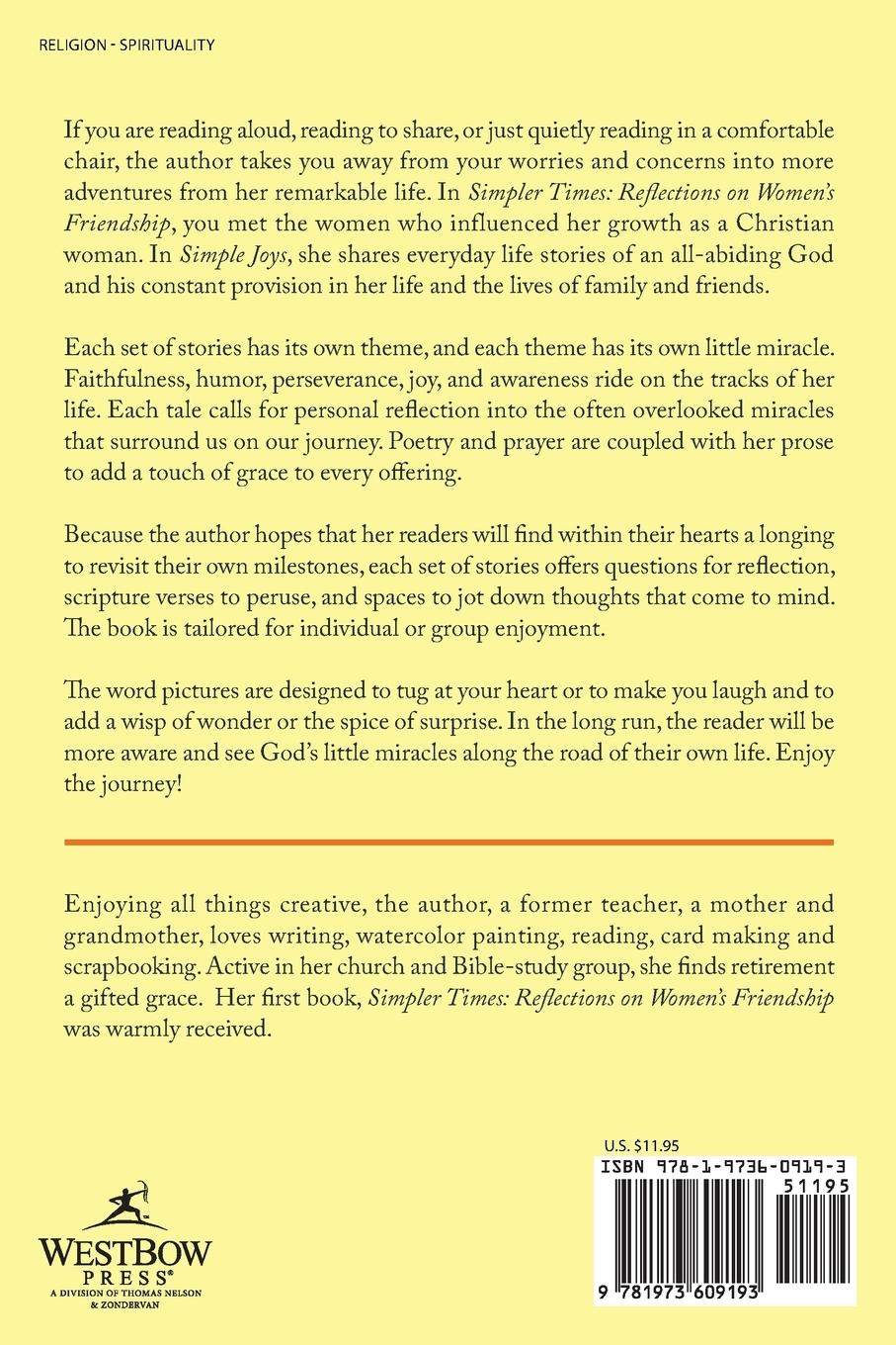 Rückseitencover Simple Joys