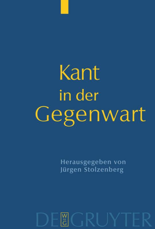 Vorderes Coverbild Kant in der Gegenwart