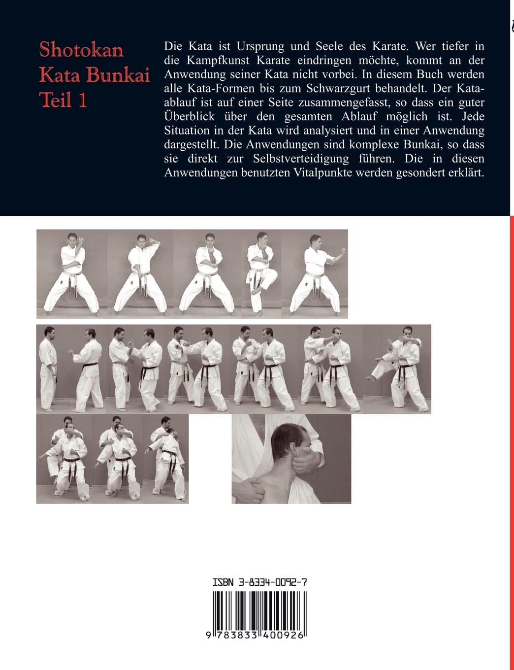 Rückseitencover Shotokan Kata Bunkai Teil 1