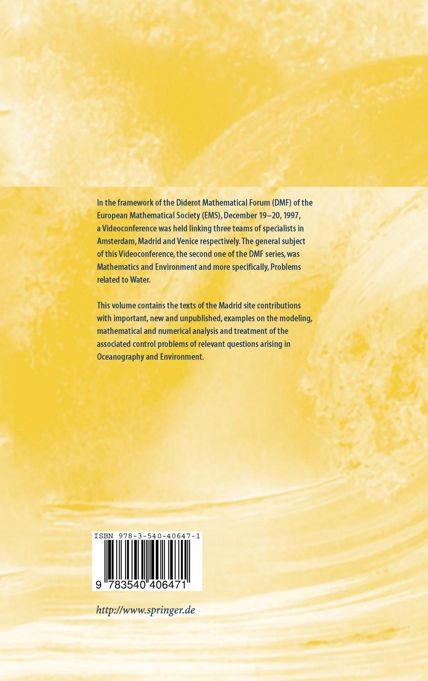 Rückseitencover Ocean Circulation and Pollution Control - A Mathematical and Numerical Investigation