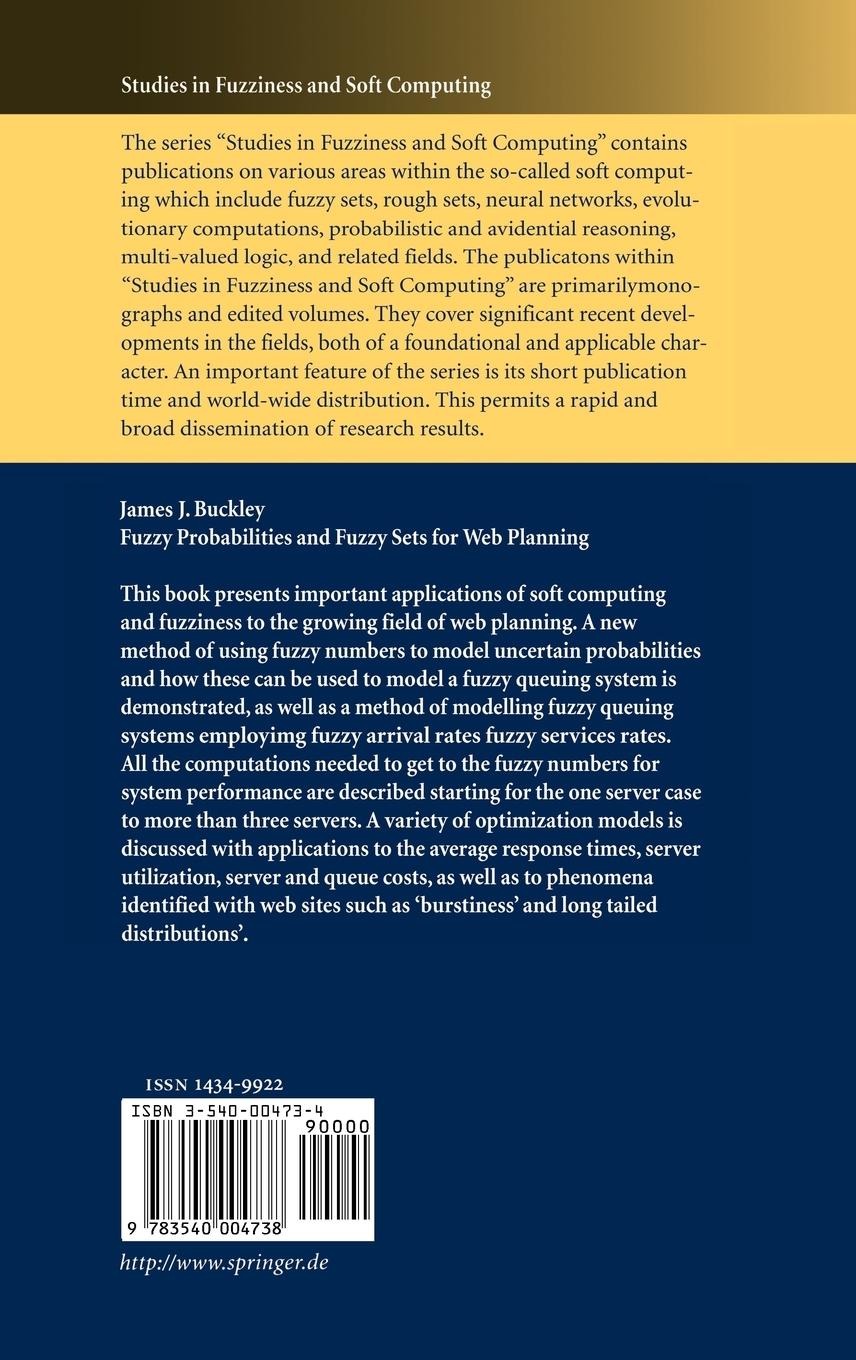 Rückseitencover Fuzzy Probabilities and Fuzzy Sets for Web Planning