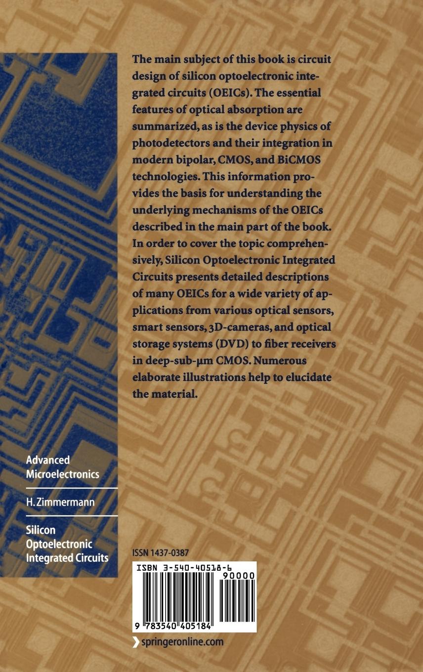 Rückseitencover Silicon Optoelectronic Integrated Circuits