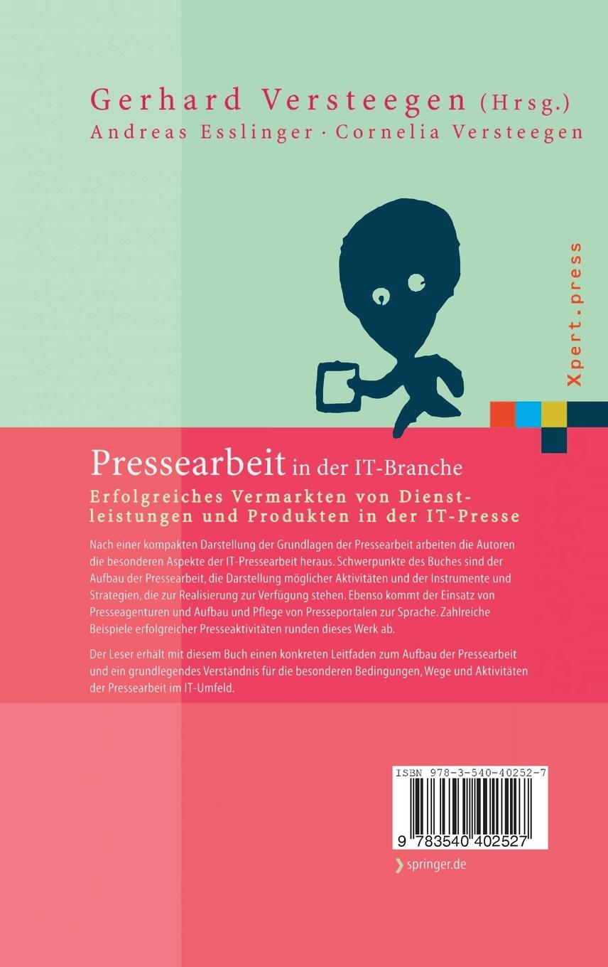 Rückseitencover Pressearbeit in der IT-Branche