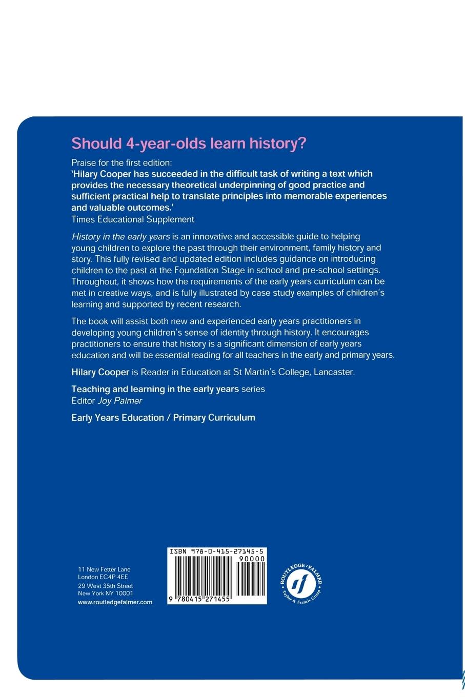 Rückseitencover History in the Early Years