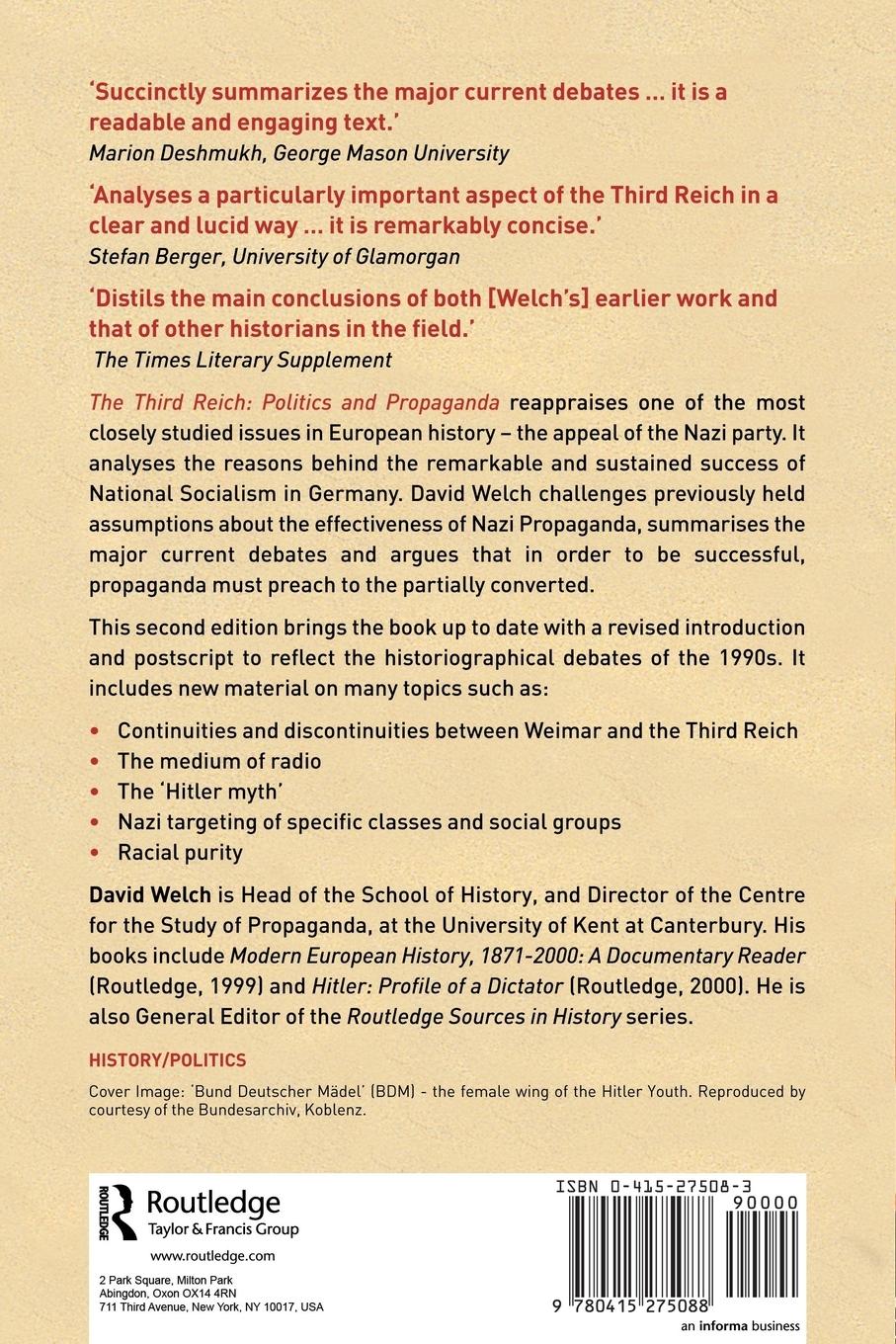 Rückseitencover The Third Reich