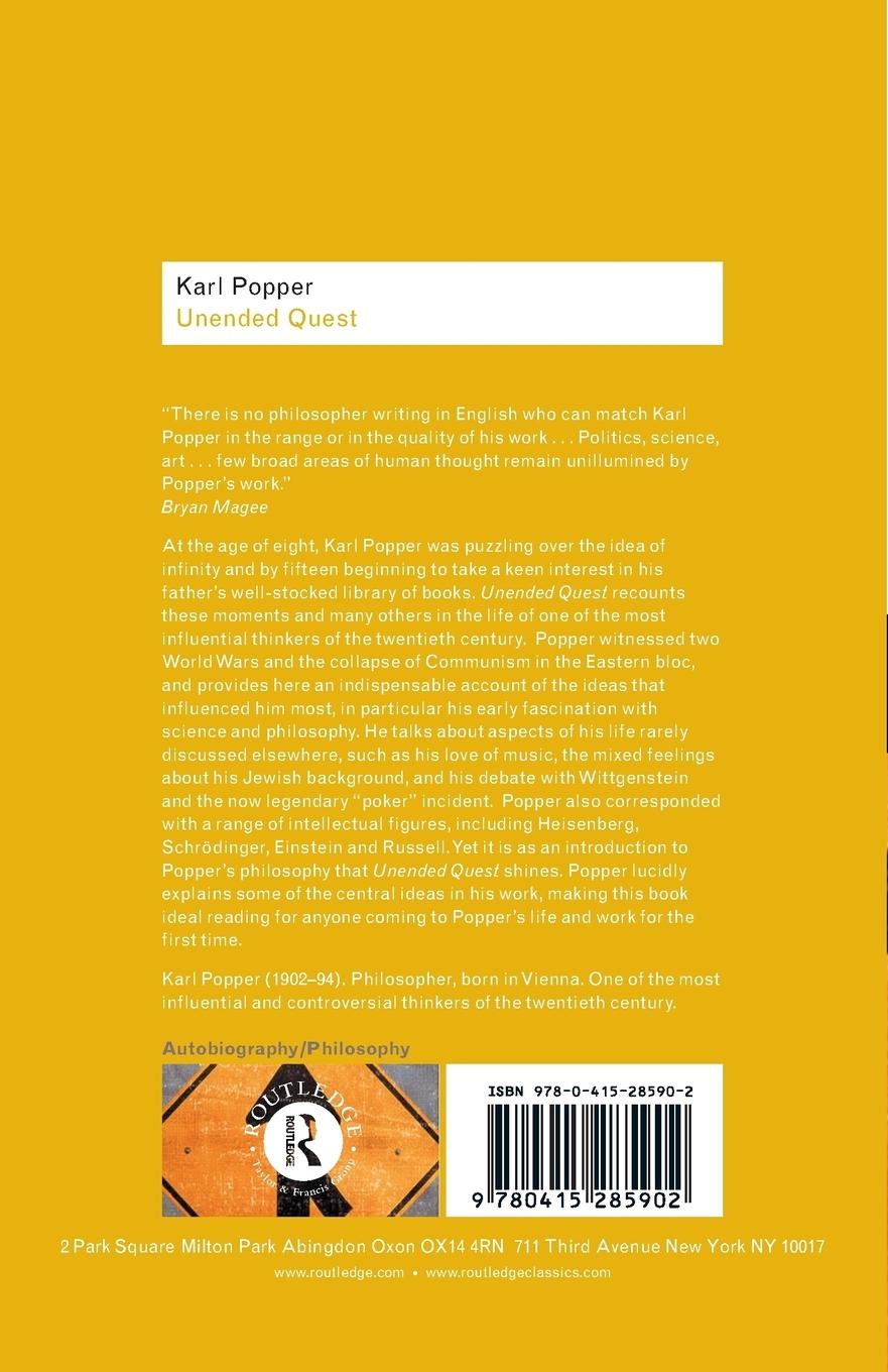 Rückseitencover Unended Quest