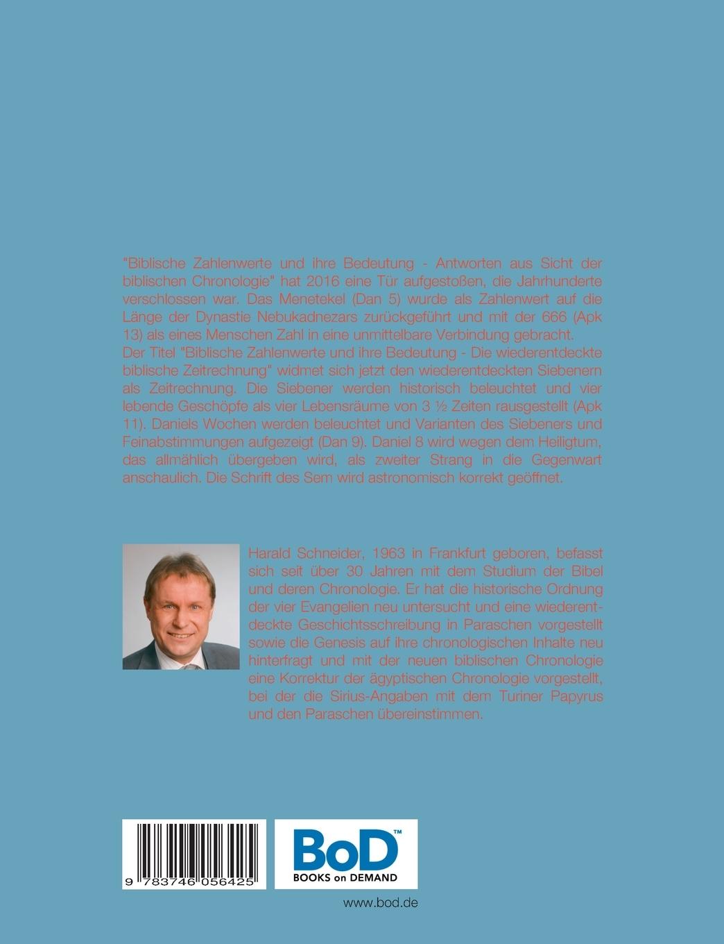 Rückseitencover Biblische Zahlenwerte und ihre Bedeutung II