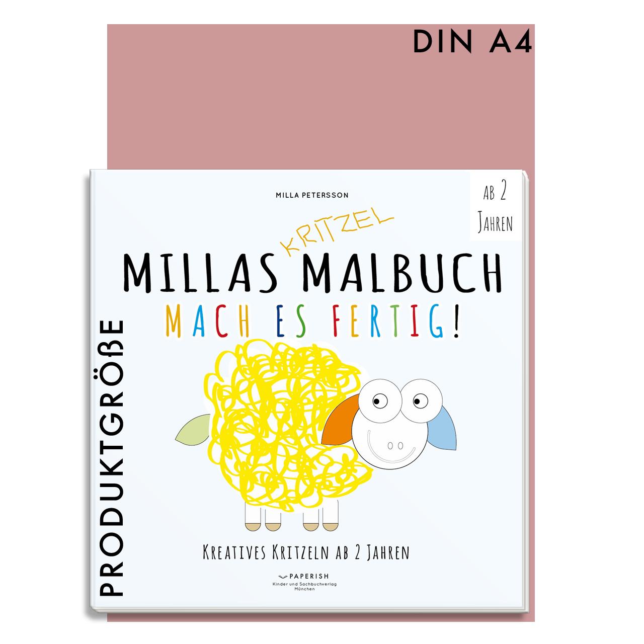 Beispielinhalt (Bild) MILLAS KRITZEL MALBUCH - Mach es Fertig!