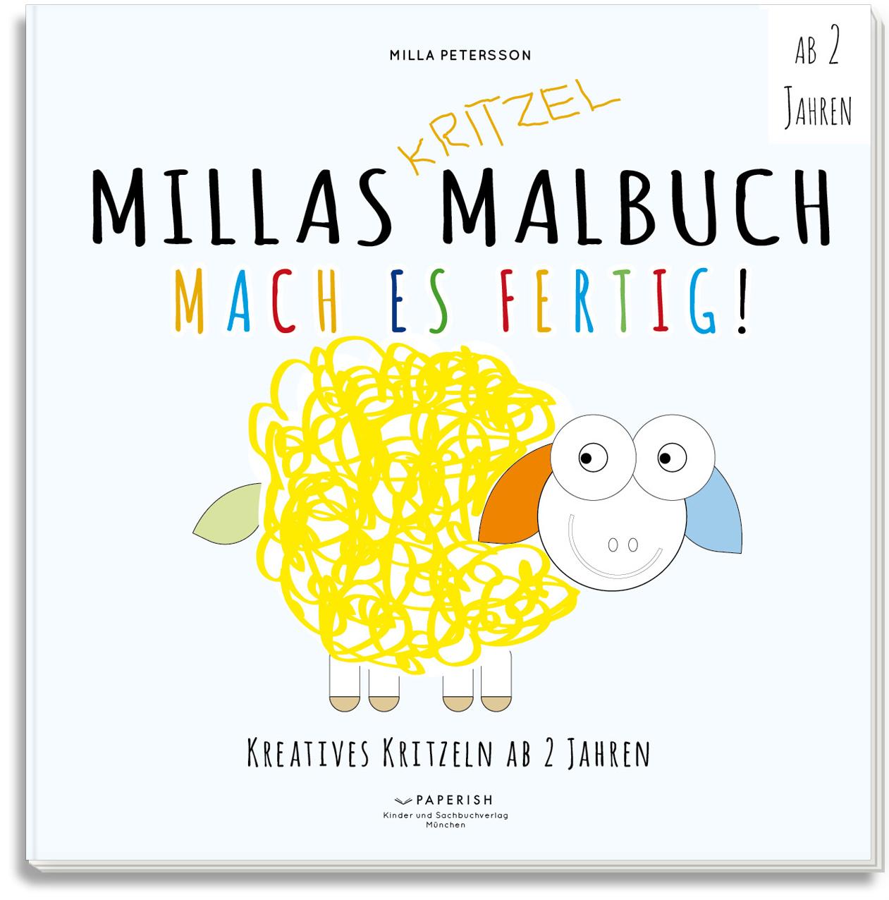 Vorderes Coverbild MILLAS KRITZEL MALBUCH - Mach es Fertig!