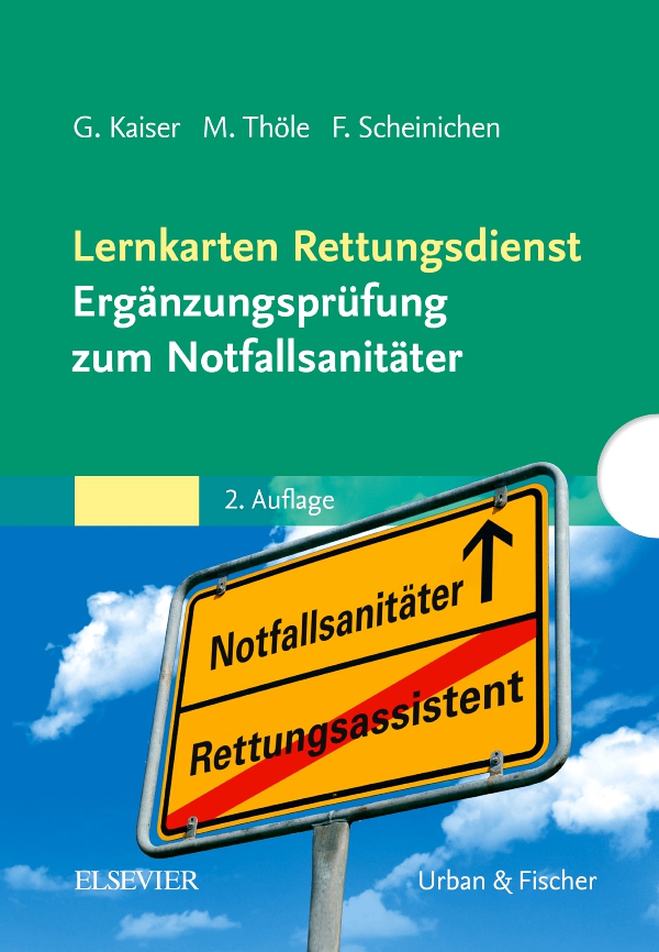 Vorderes Coverbild Lernkarten Rettungsdienst - Ergänzungsprüfung zum Notfallsanitäter