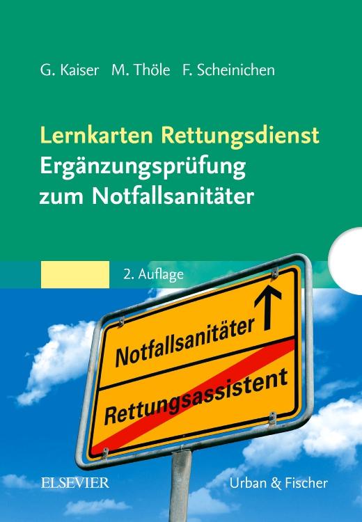 Vorderes Coverbild Lernkarten Rettungsdienst - Ergänzungsprüfung zum Notfallsanitäter