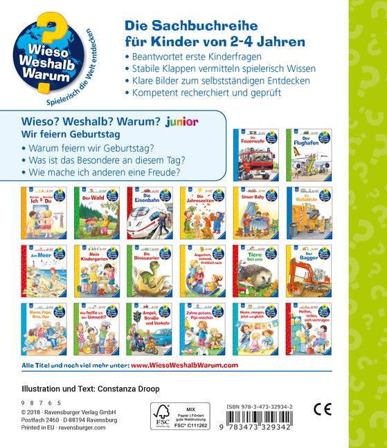 Beispielinhalt (Bild) Wieso? Weshalb? Warum? junior, Band 27: Wir feiern Geburtstag