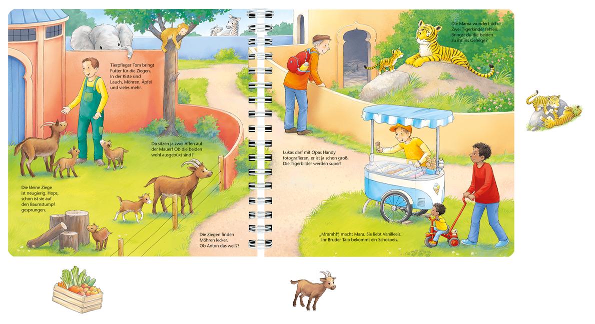 Beispielinhalt (Bild) Was gehört wohin? Auf dem Bauernhof