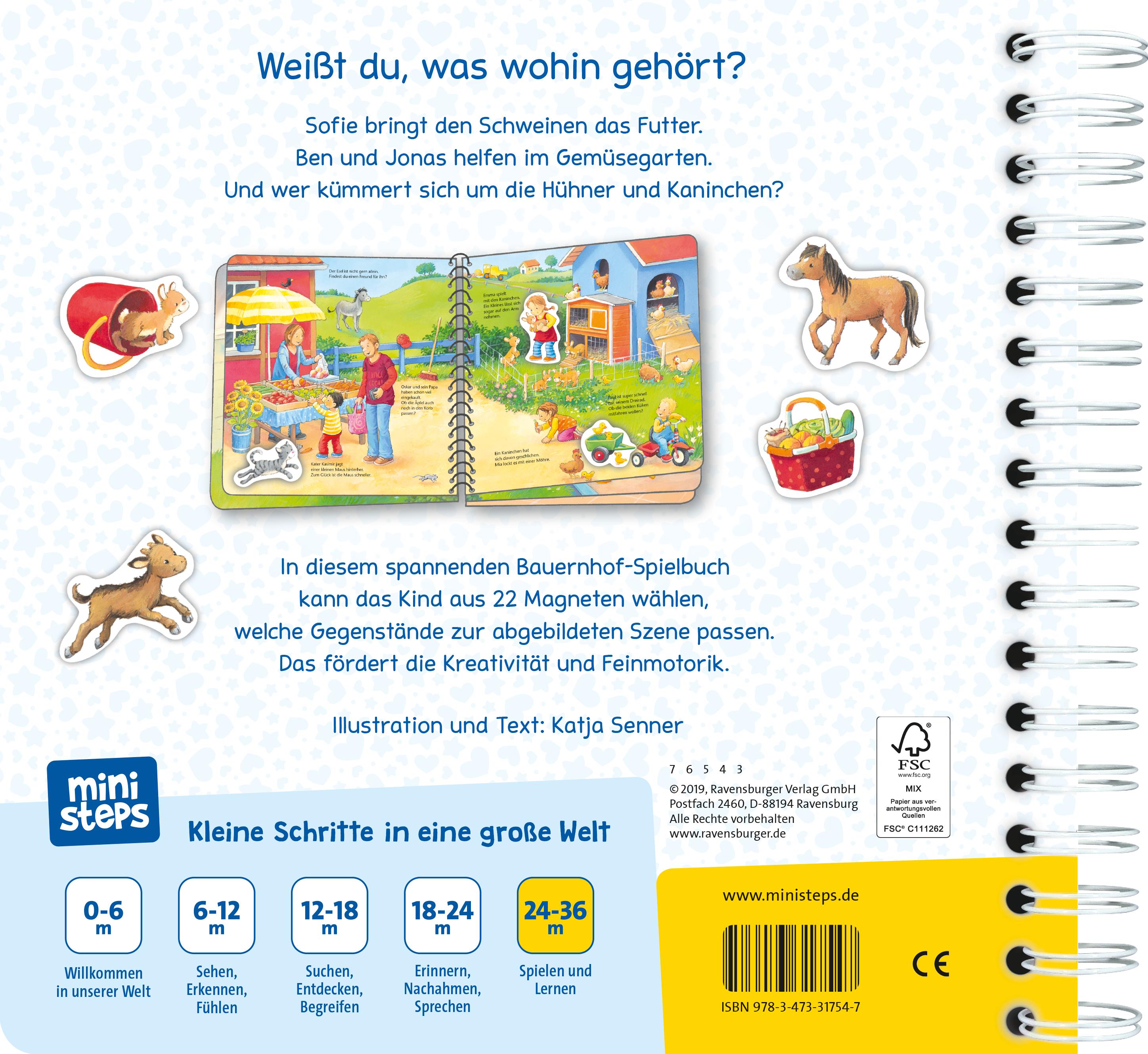 Rückseitencover Was gehört wohin? Auf dem Bauernhof