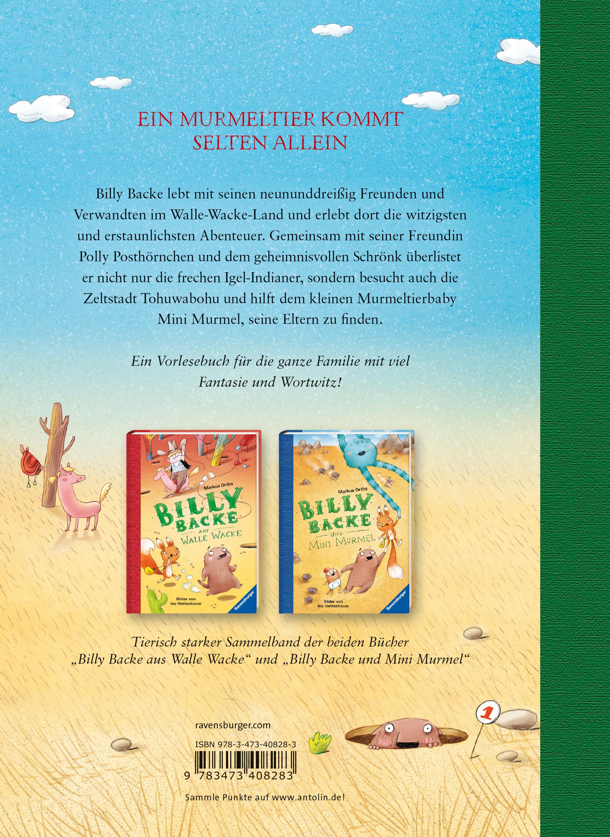 Rückseitencover Das große Buch von Billy Backe