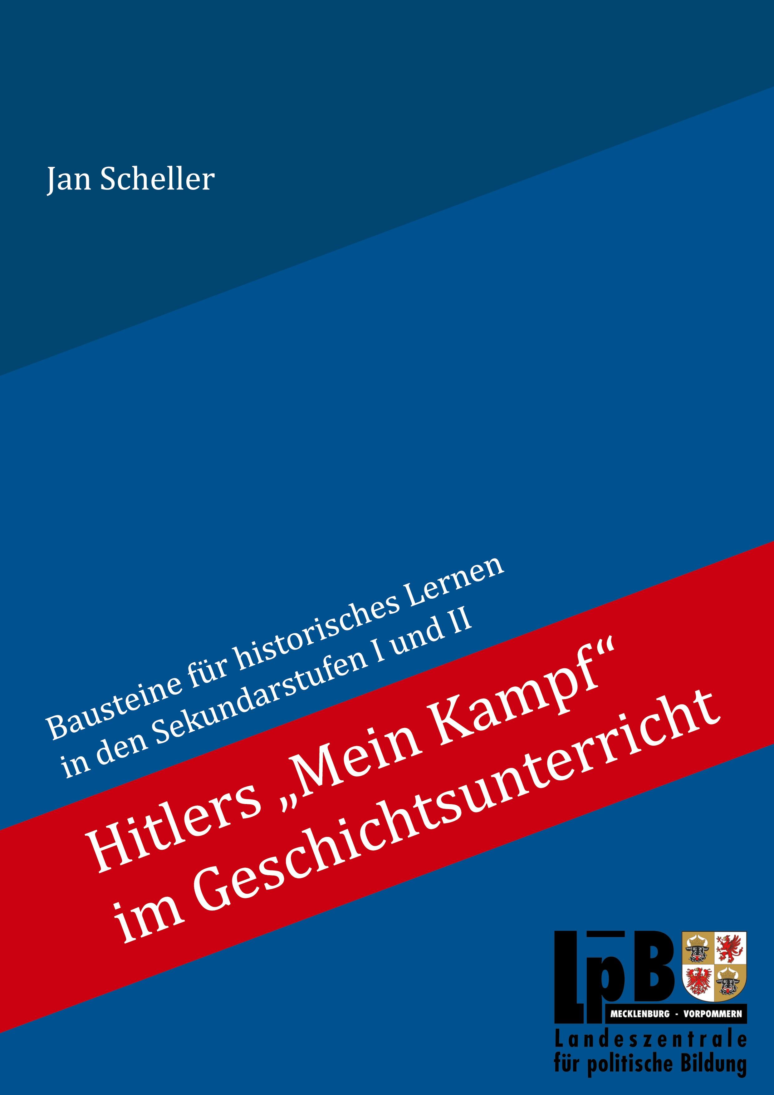 Vorderes Coverbild Hitlers "Mein Kampf" im Geschichtsunterricht