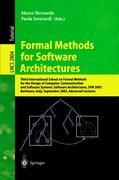 Vorderes Coverbild Formal Methods for Software Architectures