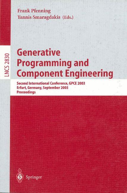 Vorderes Coverbild Generative Programming and Component Engineering