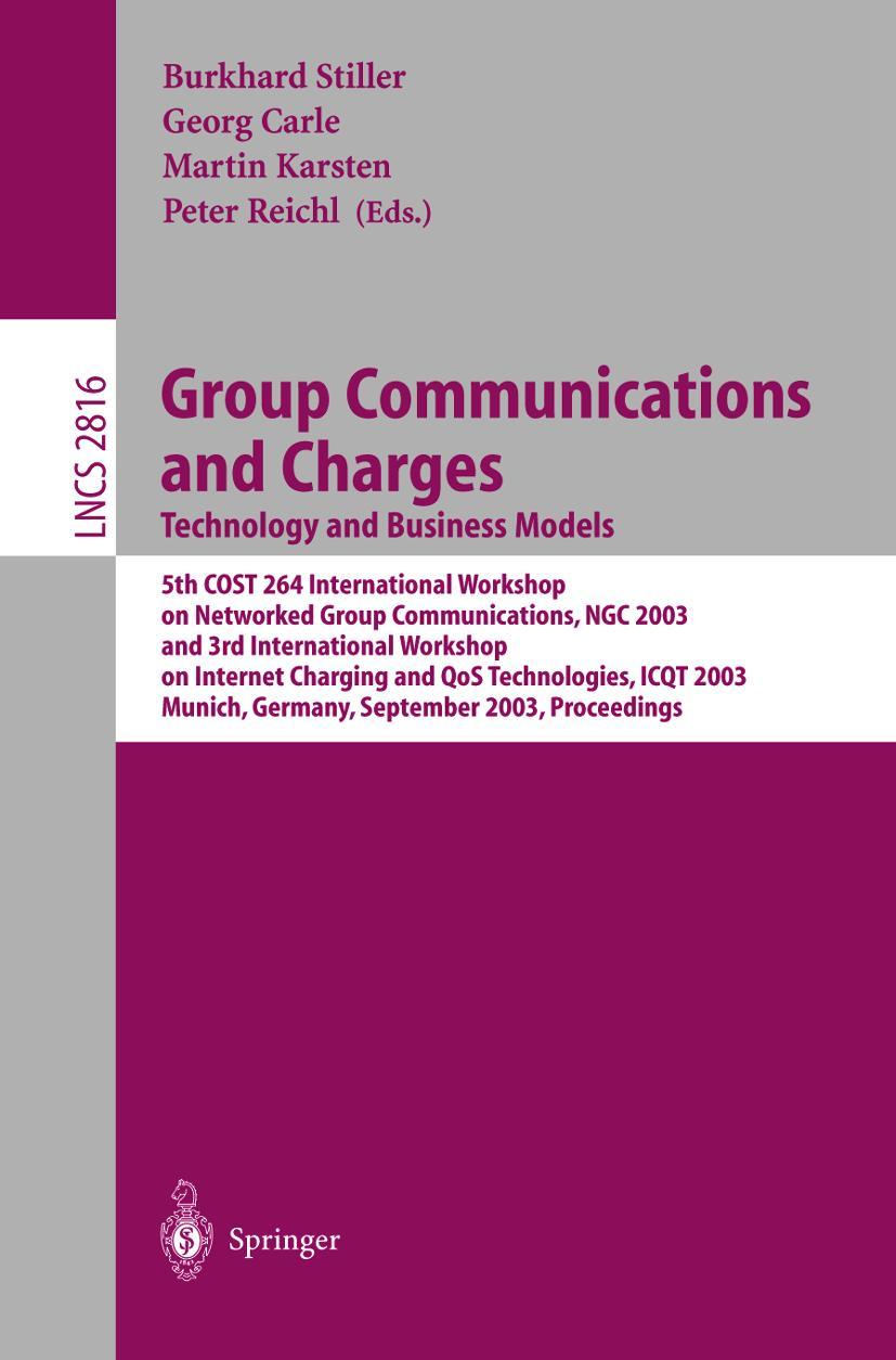 Vorderes Coverbild Group Communications and Charges; Technology and Business Models