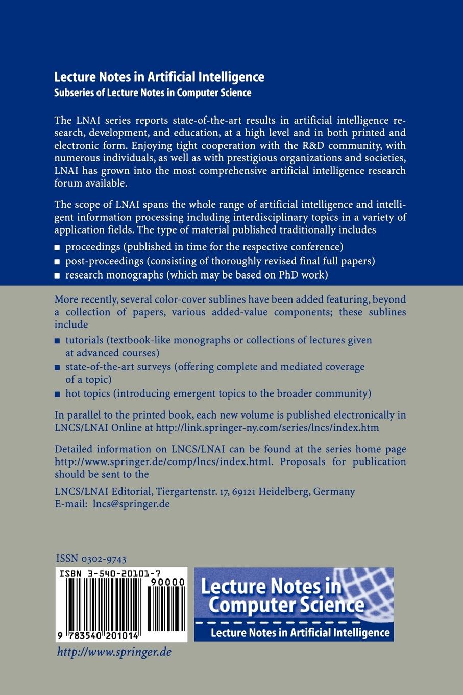 Rückseitencover Logic for Programming, Artificial Intelligence, and Reasoning