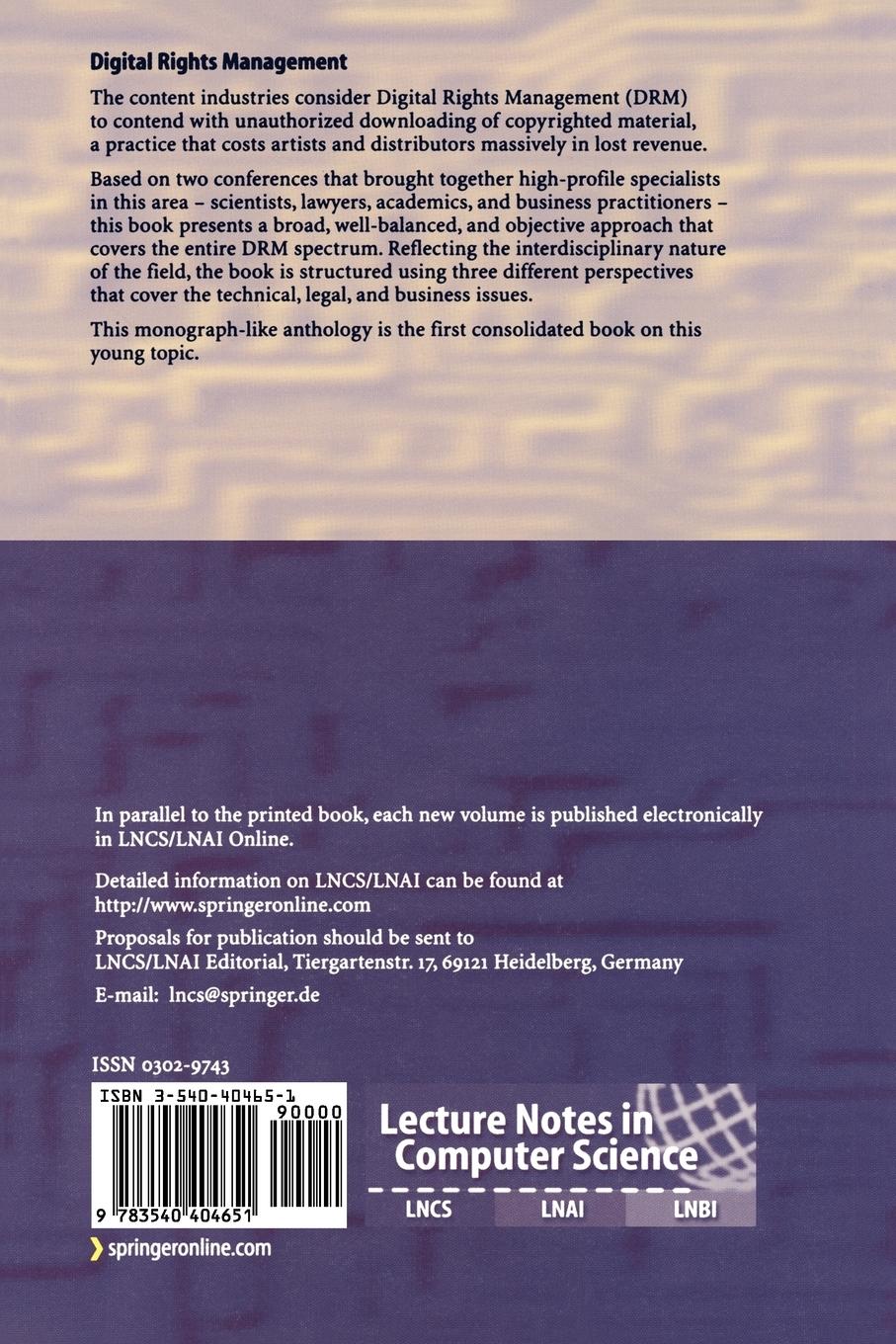 Rückseitencover Digital Rights Management