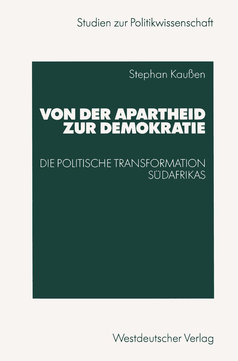 Vorderes Coverbild Von der Apartheid zur Demokratie